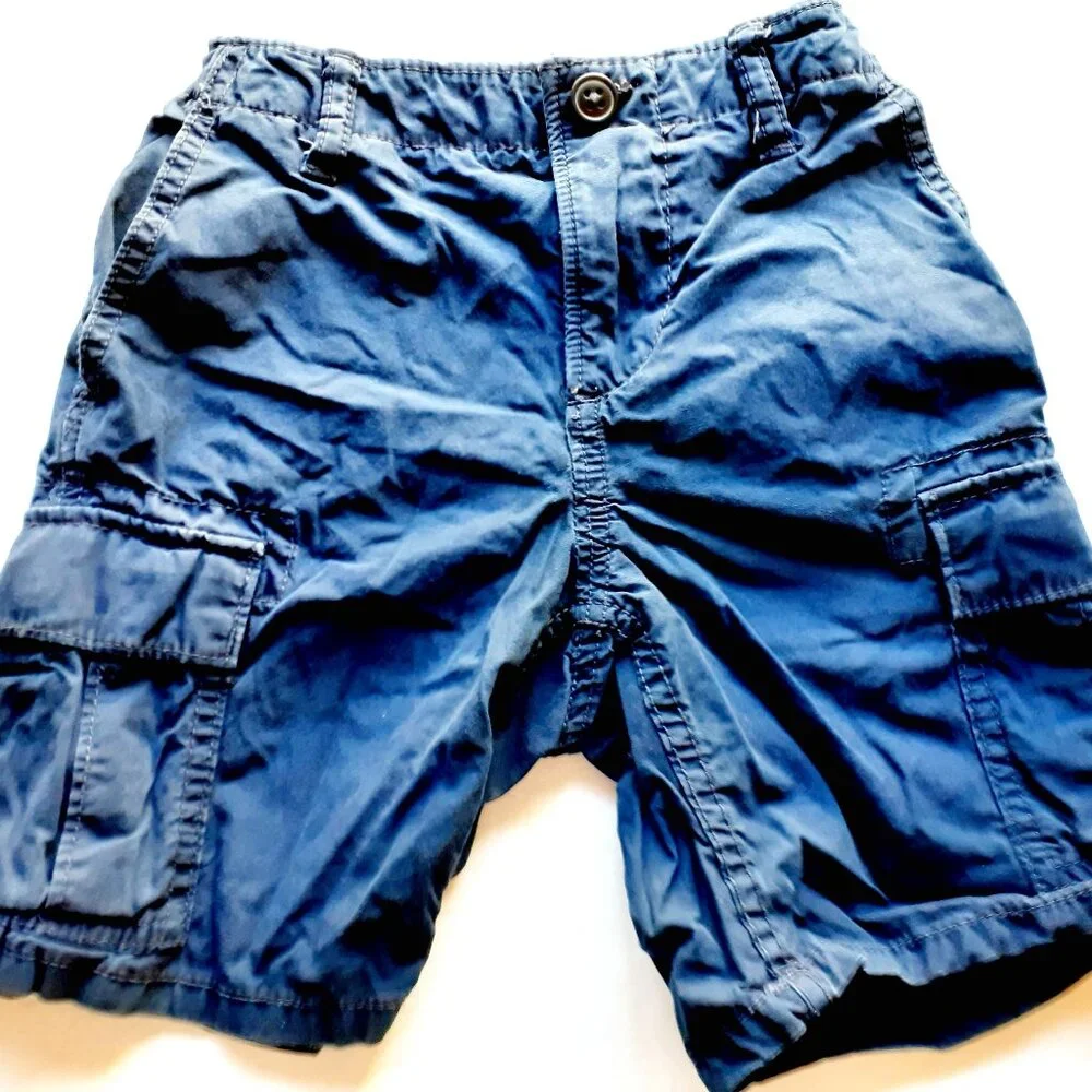 Gap Boys Shorts Cargo Navy Adjustable Waist Size 5